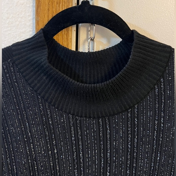 Worn once. Very flattering black stretchy dress with Sheer chest area. - Picture 7 of 9